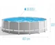 Каркасный бассейн Intex Prism Frame Pool с насосом, тентом, подстилкой и лестницей (IND-26726) - изображение 4