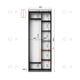 Шафа-купе IDEA серія 10 90 x 45 x 240 см Антрацит Дзеркало - зображення 2