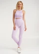 Легінси жіночі спортивні в рубчик з моделювальним швом Giulia LEGGINGS RIB S/M Violet-orchid bloom - изображение 2