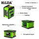 Двухлучевой лазерный уровень / нивелир HILDA 2 Mini Lines со штативом, настенной опорой и сумкой для переноски, зеленый "P" (75936755) - изображение 2