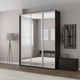 Шафа-купе IDEA серія 2 190 x 60 x 240 см Венге темний Дзеркало - изображение 1