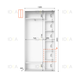 Шафа-купе IDEA серія 1 120 x 45 x 240 см Білий - изображение 2