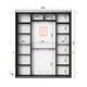 Шафа-купе IDEA серія 3 200 x 45 x 240 см Антрацит - изображение 2