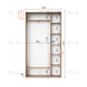 Шафа-купе IDEA серія 1 130 x 45 x 240 см Дуб сонома - изображение 2