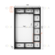 Шафа-купе IDEA серія 1 150 x 45 x 240 см Антрацит - изображение 2
