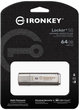 Флеш пам'ять USB Kingston IronKey Locker+ 50 64GB USB 3.2 Silver (IKLP50/64GB) - зображення 3