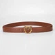 Ремень женский с логотипом Pinko Lover Berry H3 Belt Коричневый - изображение 2