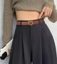 Ремень женский с логотипом Pinko Lover Berry H3 Belt Коричневый - изображение 4