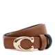 Женский кожаный двусторонний ремень Borsa Leather CV1ZK-119br-brown/black - изображение 1