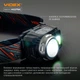 Налобний світлодіодний ліхтарик VIDEX VLF-H075C 550Lm 5000K - зображення 5