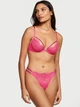 Жіночий комплект (бюст+трусики стрінги) Victoria's Secret (144000415904) Shine Strappy Unlined 70B/XS рожевий - зображення 1