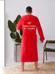 Халат мужской Family Tradition с вышивкой велюровая махра 46 красный Мы из Украины - изображение 3