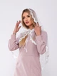 Накидка палантин для храма Family Tradition из фатина 90х90 см белый Бесконечность - изображение 2