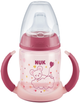 Пляшечка Nuk First Choice Plus з ручками 150 мл Рожева (4008600400417) - зображення 3