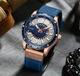 Наручные Кварцевые Мужские Часы Cayon 1996 CH0317 Gold-Blue - изображение 2