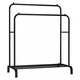 Вешалка напольная стойка для одежды с подставкой для обуви двойная Drying Rack Multifunction черная - изображение 6