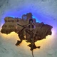 Деревянные настенные часы с подсветкой "Волонтер-це стан душі" - изображение 3