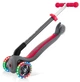 Самокат Globber Primo Foldable Lights сіро-червоний колеса з підсвіткою до 50кг (432-120-2) - зображення 2