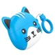 Беспроводные наушники Cat Hoco EW4G Bluetooth TWS блютуз стерео сенсорные в кейсе котик, Синий - изображение 2
