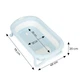 Детская ванна со сливом для купания складная Ecotoys HA-B37 GRAY DL - изображение 5