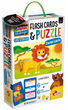 Gra planszowa Lisciani Fun and Education Puzzle Dziecięce i Flashcards Zwierzęta (8008324075416) - obraz 1