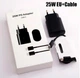 Комплект быстрая зарядка: адаптер 25W PD3.0 с кабелем 1м Type-C на Type-C для смартфонов Samsung Черный - изображение 2