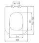 Сидіння для унітаза NKP Canto 0339 Soft Close+Quick Release термопласт - зображення 5