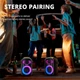 Портативная беспроводная Bluetooth колонка Tronsmart Halo 110 IPX6 |BT5.3, AUX, 60W, NFC, EQ| Караоке| Black - изображение 10