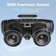 Портативная беспроводная Bluetooth колонка Sounarc R2 IPX6 BT5.3, AUX/TF, 60W, TWS, 12h Max |Black - изображение 2