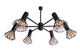Люстра MSK Electric Diadem на шість плафонів NL 22152-6 BK - зображення 5