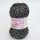 Пряжа Ricignole Fancy Yarn HM2.6 280 черно-белый - изображение 1