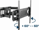 Uchwyt ścienny obrotowy Gembird 37 - 70” (do 35 kg) (WM-70ST-01) - obraz 9