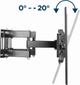 Uchwyt ścienny obrotowy Gembird 37 - 70” (do 35 kg) (WM-70ST-01) - obraz 10