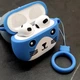 Беспроводные наушники Cat Hoco EW4G Bluetooth TWS блютуз стерео сенсорные в кейсе котик, Синий - изображение 8