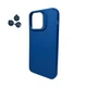 Чохол Silky Cam Protect для iPhone 15 Pro Max Blue - зображення 1