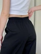 Брюки льняные широкие летние женские Merlini Торіо 600001201 L-XL Черные (600001201_2) - изображение 4
