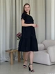 Сукня трапеція лляна міді літня жіноча Merlini Гутта 700001241 L-XL Чорне (700001241_2) - зображення 5