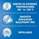 Гелева ручка PILOT Acroball Pro Advanced Ink, Bold Чорна автоматична 1 мм (31910-1) - зображення 3