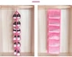 Органайзер для взуття, одягу, підвісна сумка UTM Shoe organizer 12 відділів Рожевий - зображення 4