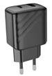 Мережевий зарядний пристрій Hoco CS23A / Type-C (PD/30W) / USB (QC3.0/18W) / підтримка швидкої зарядки / (чорний) - зображення 6