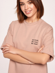 Sukienka T-shirt damska midi BeWear B194 M Cappuccino (5903887620451) - obraz 3