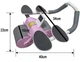 Фитнес колесо для пресса RIAS Double Wheel с упорами для локтей Purple-Grey - изображение 5