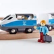 Железная дорога Hape Набор для железнодорожной игрушки Поезд Интерсити с вагонами (E3728) - изображение 4