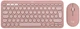Комплект клавіатура+миша Logitech Pebble 2 Combo Tonal Rose (920-012241) розовий - зображення 1