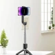 Монопод трипод бездротовий XO SS10 Mini Bluetooth 80 см селфі палиця штатив з дзеркалом і триногою для телефону - зображення 4