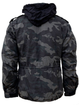 Куртка со съемной подкладкой SURPLUS REGIMENT M 65 JACKET 2XL Washed black camo - изображение 9