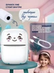 Термопринтер портативный детский "Котик" минипринтер Bluetooth рулон термобумаги в подарок (Голубой) - изображение 3