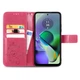 Чохол Clover для Motorola Moto G54 / G54 Power шкіра PU з візитницею малиновий - зображення 2