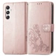 Чехол Clover для Samsung Galaxy M34 5G / M346 книжка кожа PU с визитницей розовое золото - изображение 4