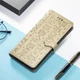 Чехол Embossed Cat and Dog для Xiaomi Redmi Note 12S книжка кожа PU с визитницей золотистый - изображение 6